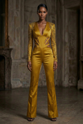 Mustard Yellow - Slim Flare Front